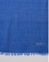 Plain blue scarf