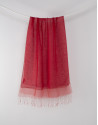 Foulard flecos rojo