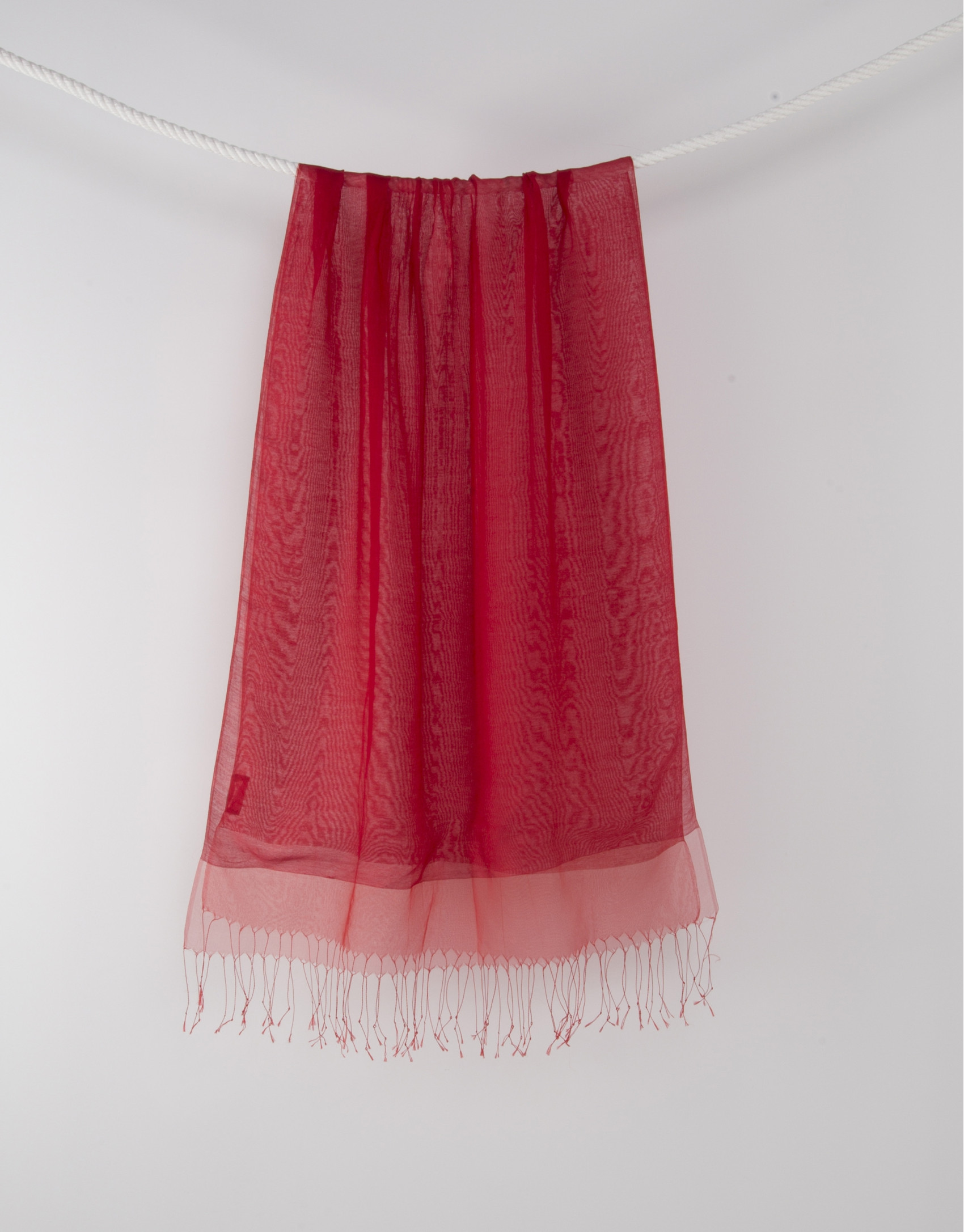 Foulard flecos rojo
