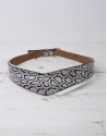 Black snakeskin belt