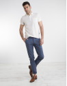 White pique polo