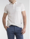 Polo pique blanco