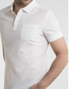 Polo pique blanco