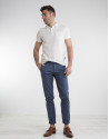 Polo pique blanco