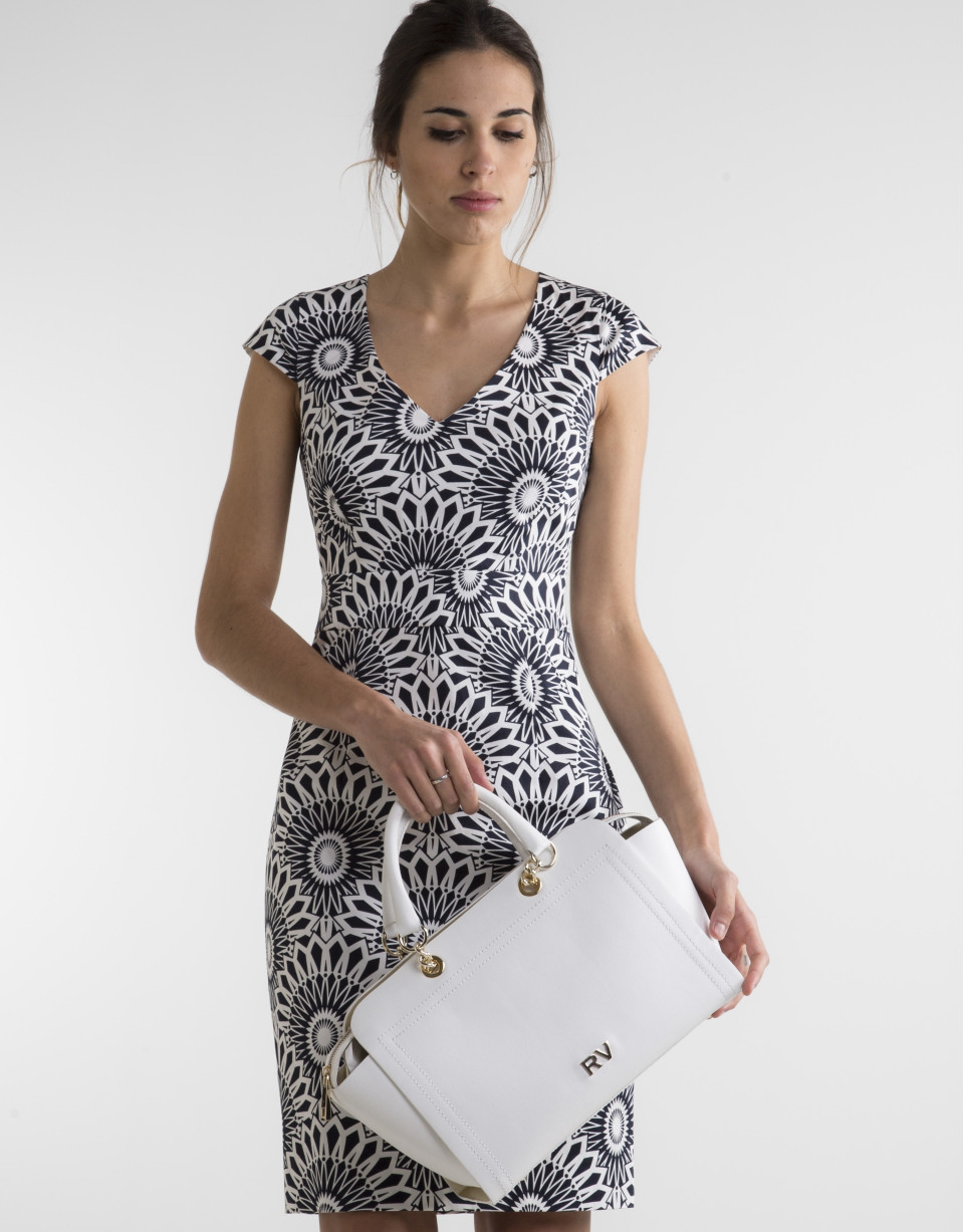 Bolso Satchel Romeo blanco