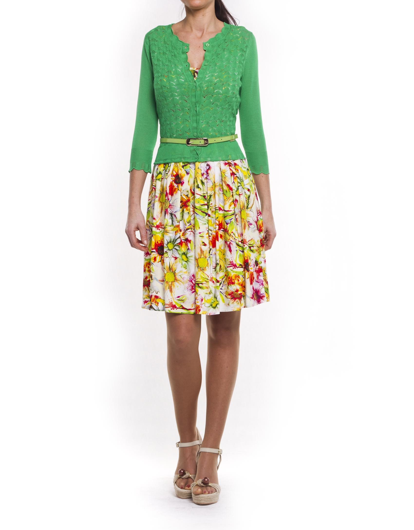 Viscose openwork sweater 