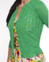 Viscose openwork sweater 