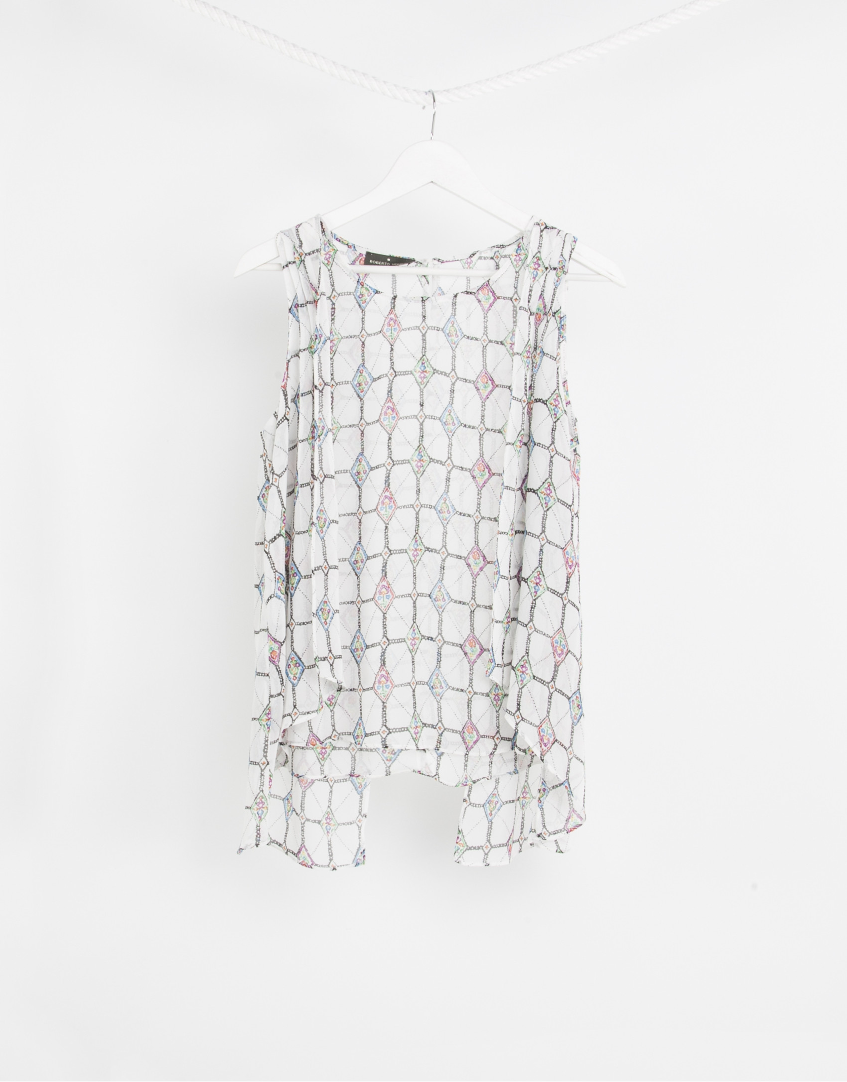 Top fluido estampado
