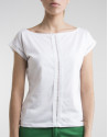 White top with decorative panel