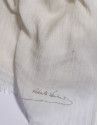 Plain white scarf