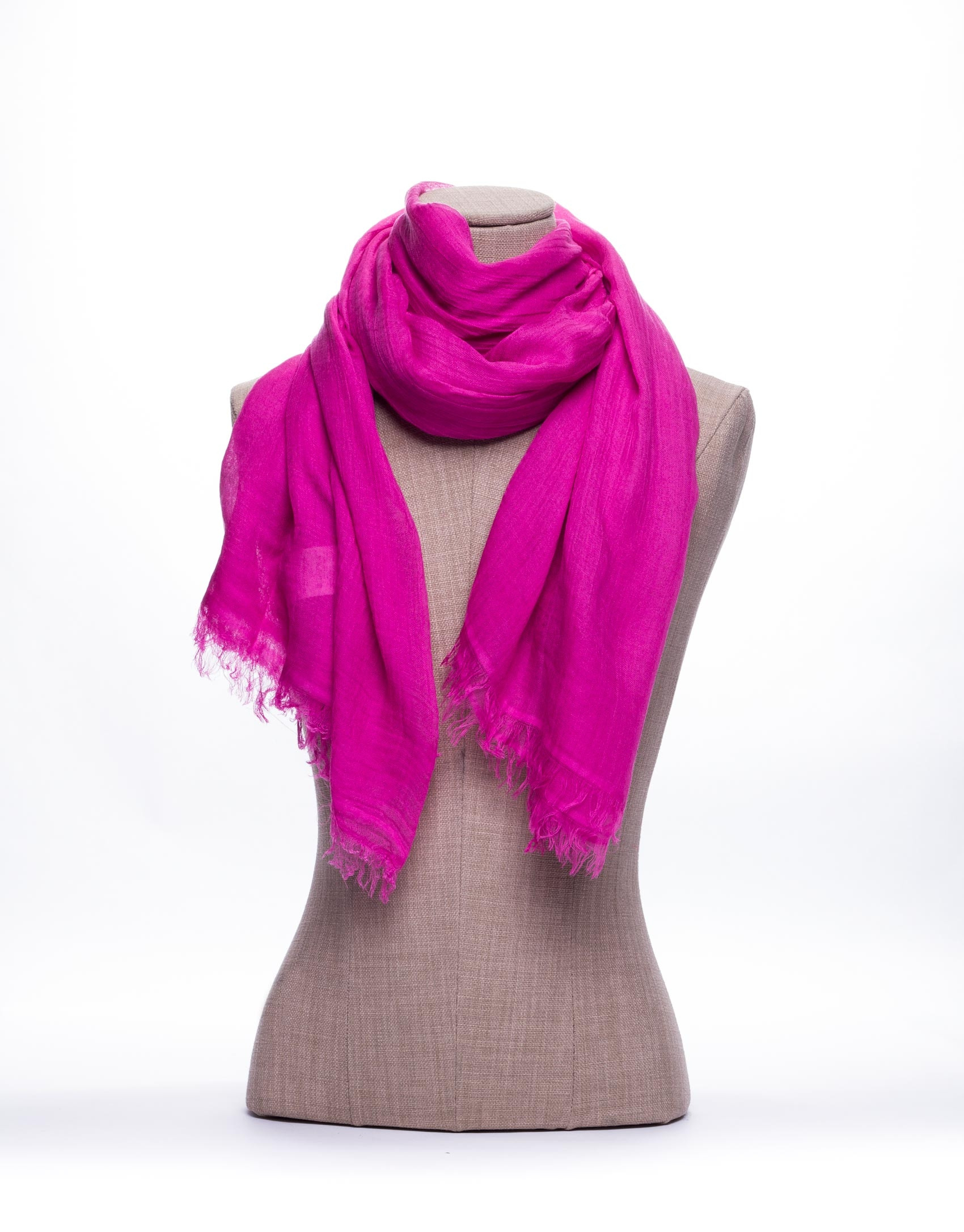 Foulard liso en rosa