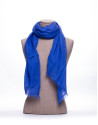 Plain blue scarf