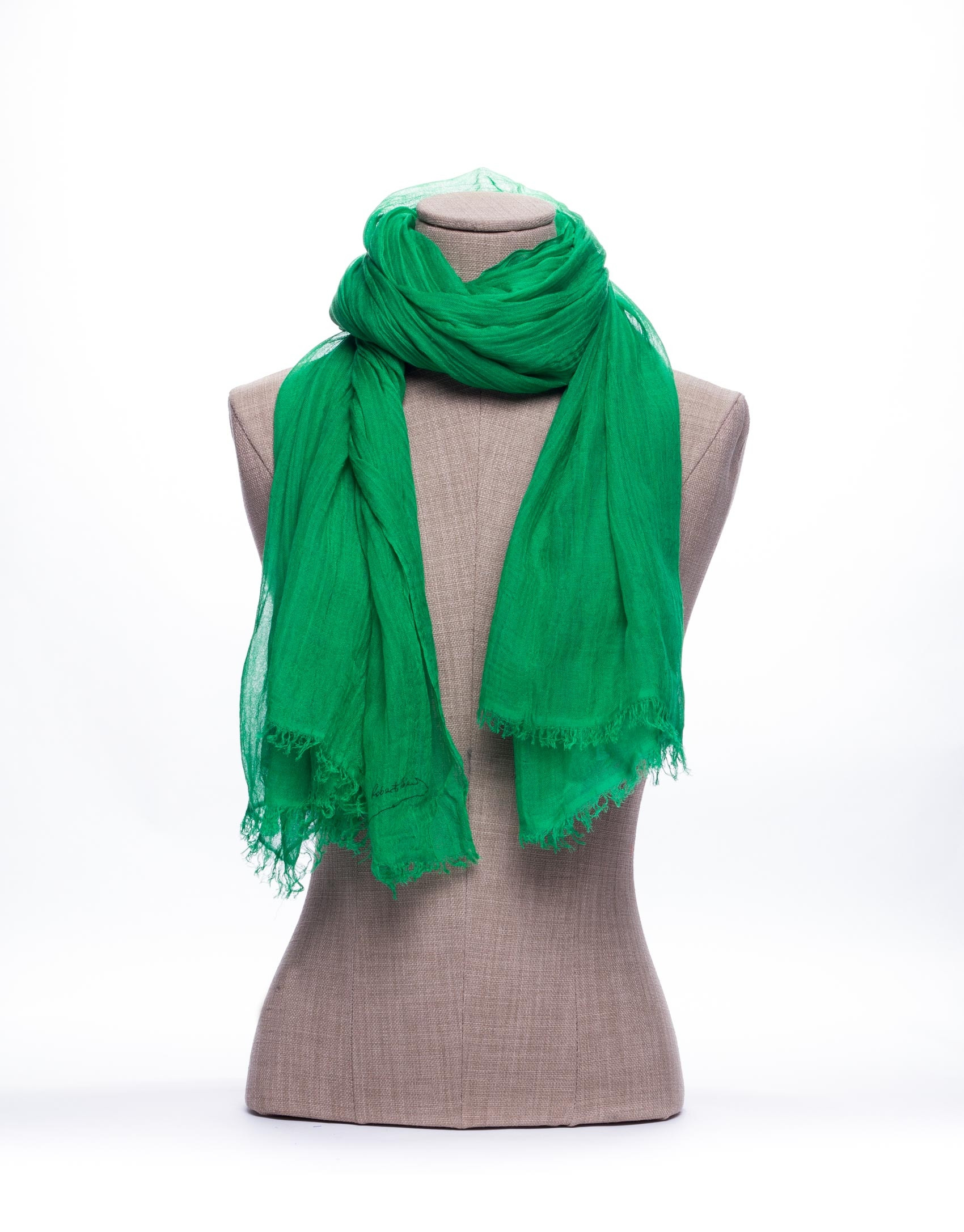 Foulard liso en verde 