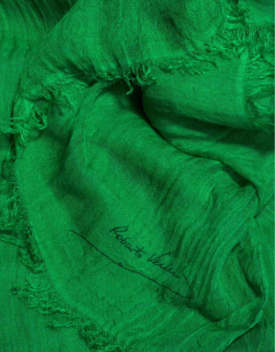 Plain green scarf 