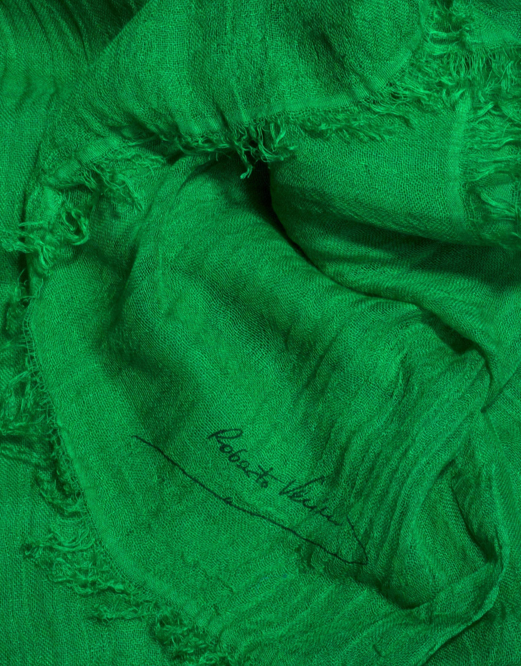 Foulard liso en verde 
