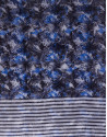 Foulard combinado estampado y rayas
