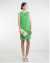 Green loose dress
