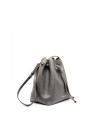 Bolso bouquet piel gris Uve