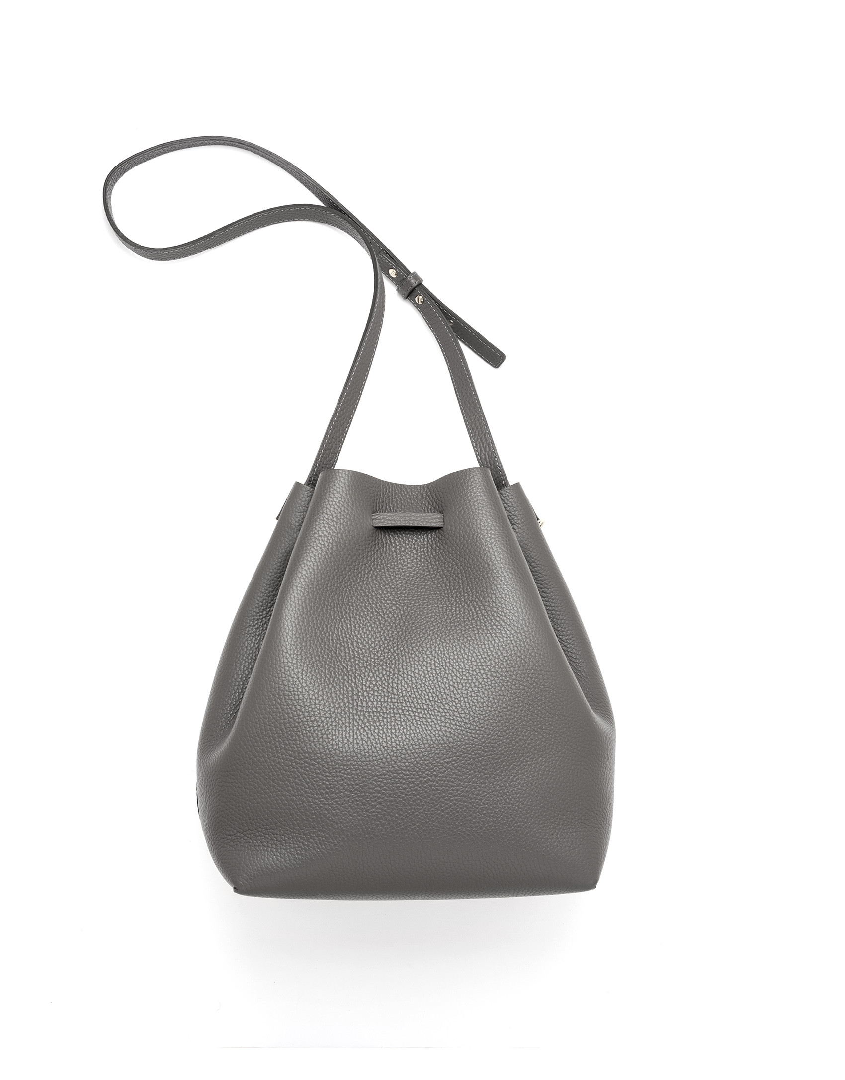 Gray Uve leather bouquet bag
