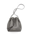 Bolso bouquet piel gris Uve