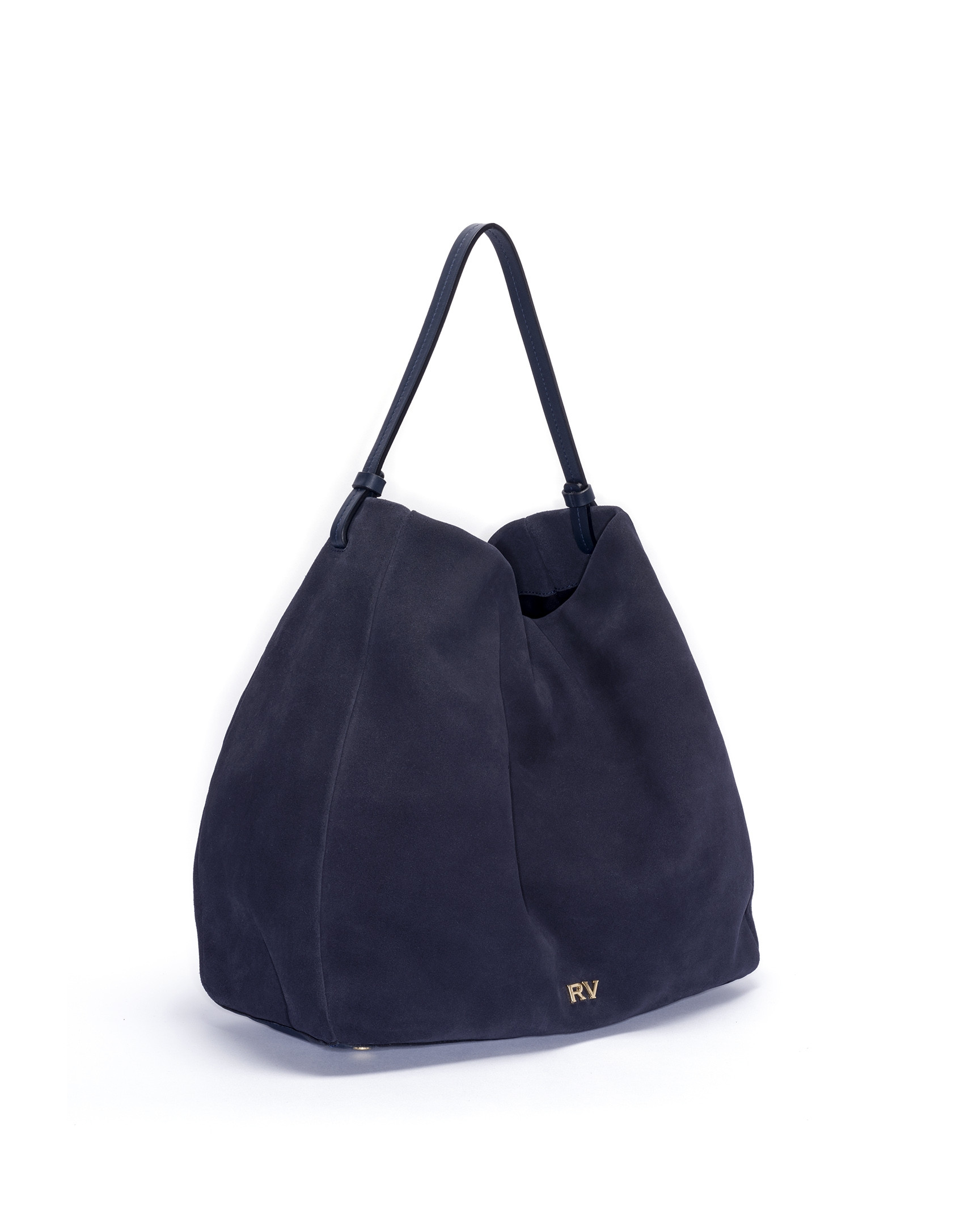 Blue suede hobo cube 