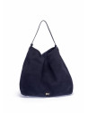 Blue suede hobo cube 