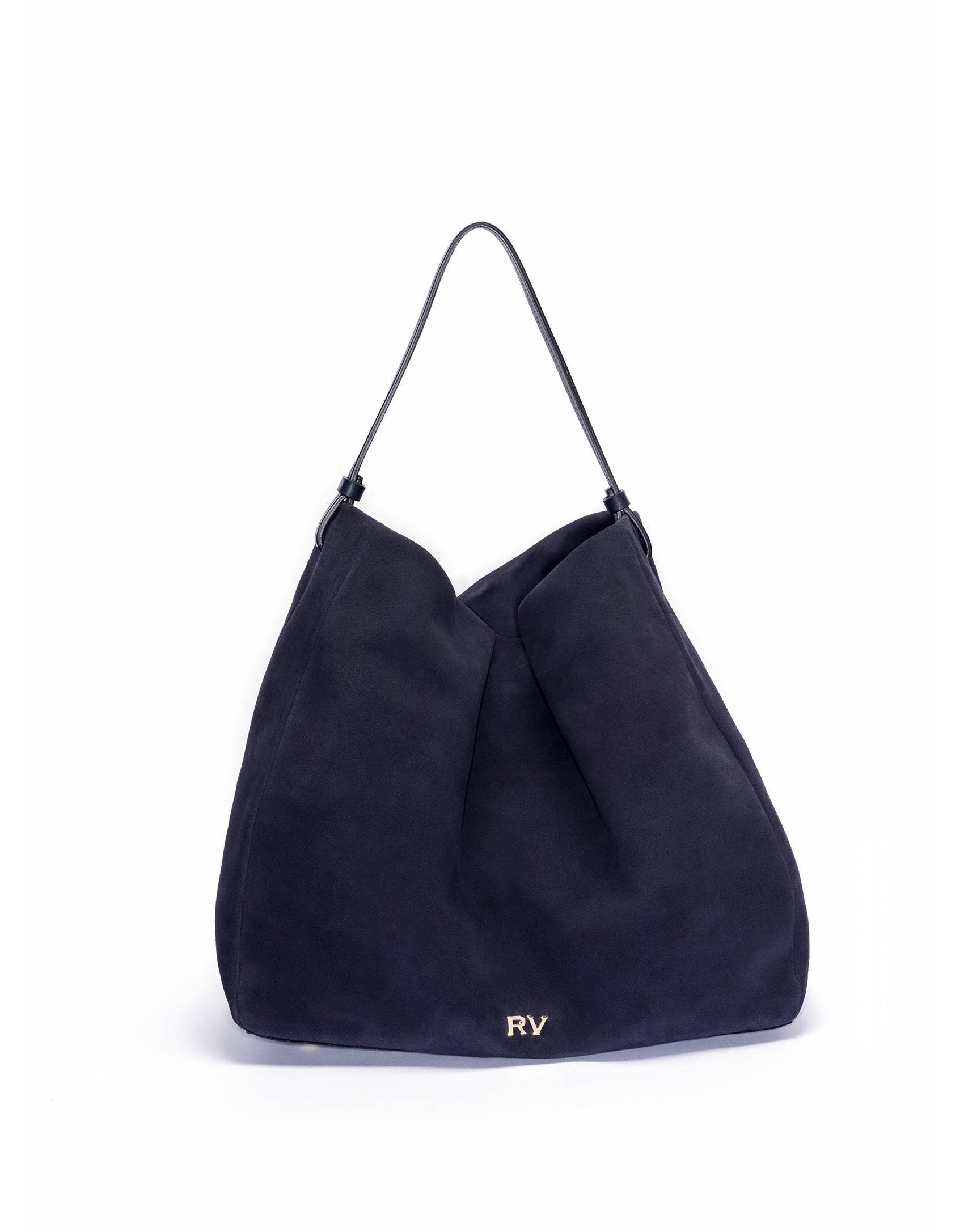 Blue suede hobo cube 