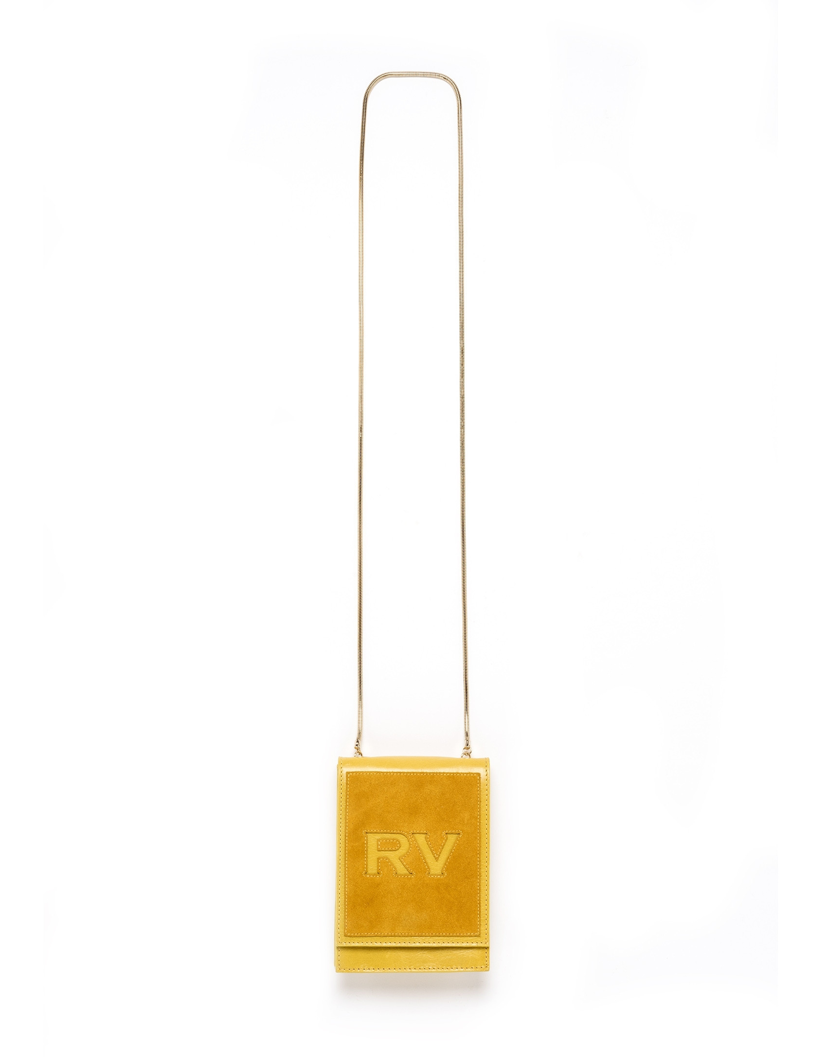 Mustard leather Eme mini shoulder bag