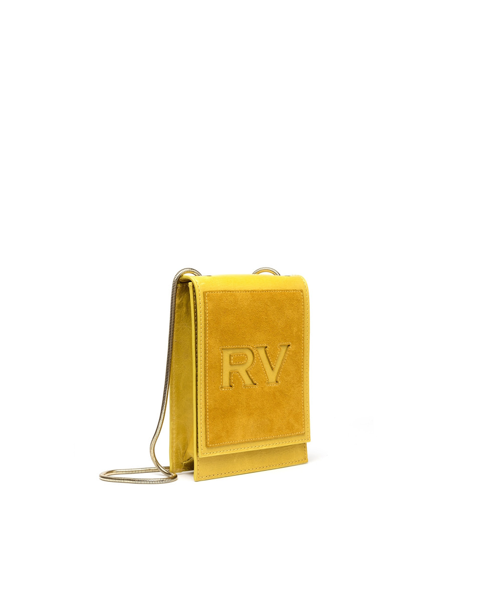 Bolso mini shoulder piel amarillo Eme
