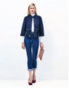 High-waisted, cigarette denims