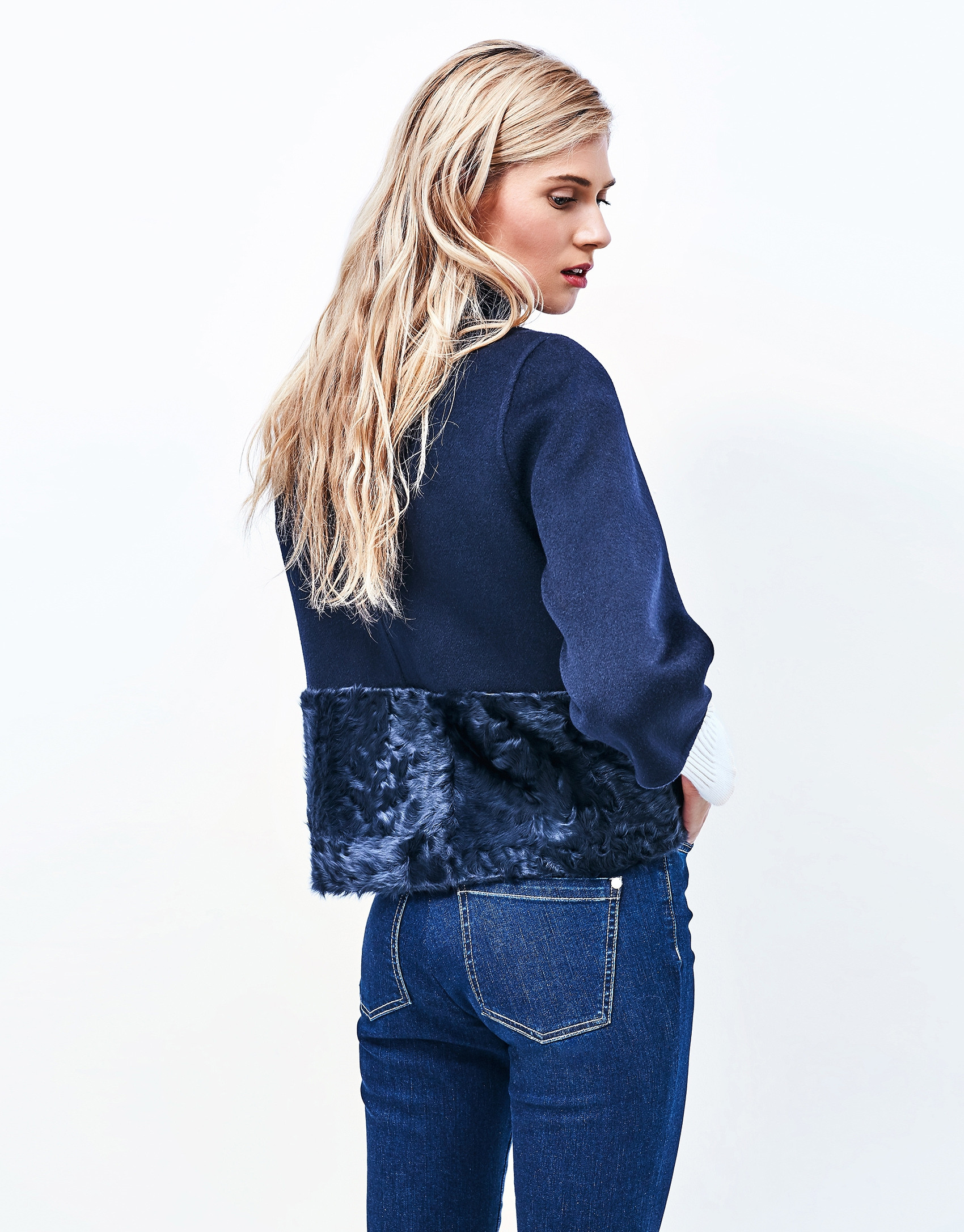 High-waisted, cigarette denims