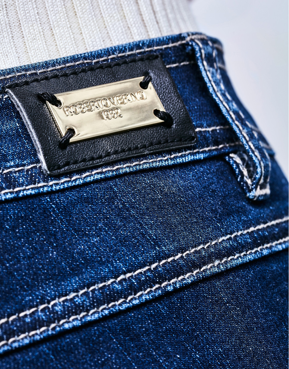 High-waisted, cigarette denims
