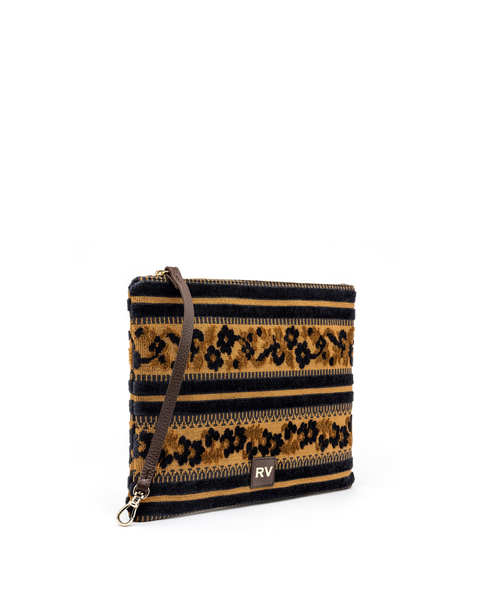 Bolso clutch tejido jacquard Uve