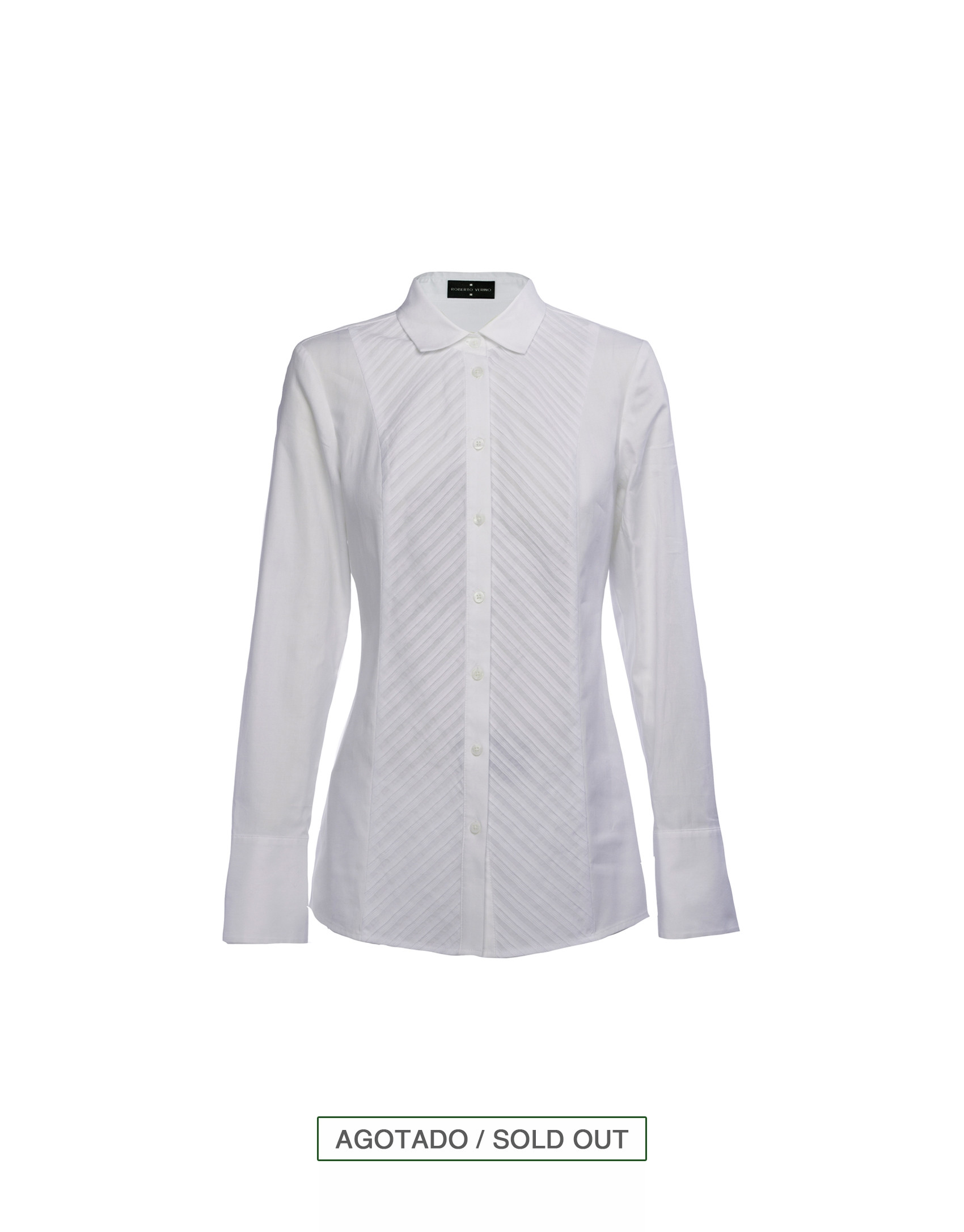 White shirt with front tuck