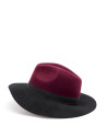 Black / burgundy hat