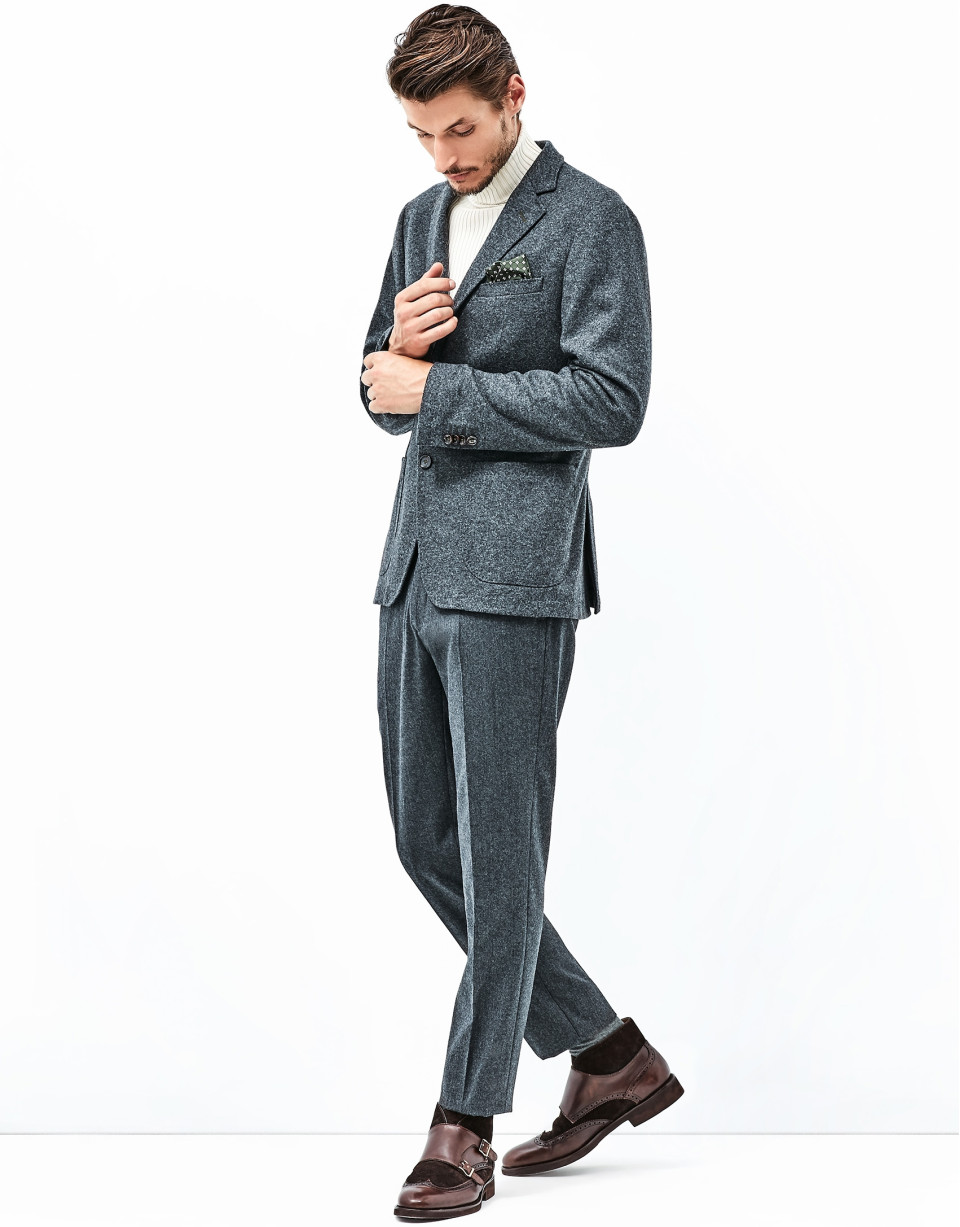 Pantalón franela gris