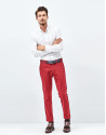 Red chinos
