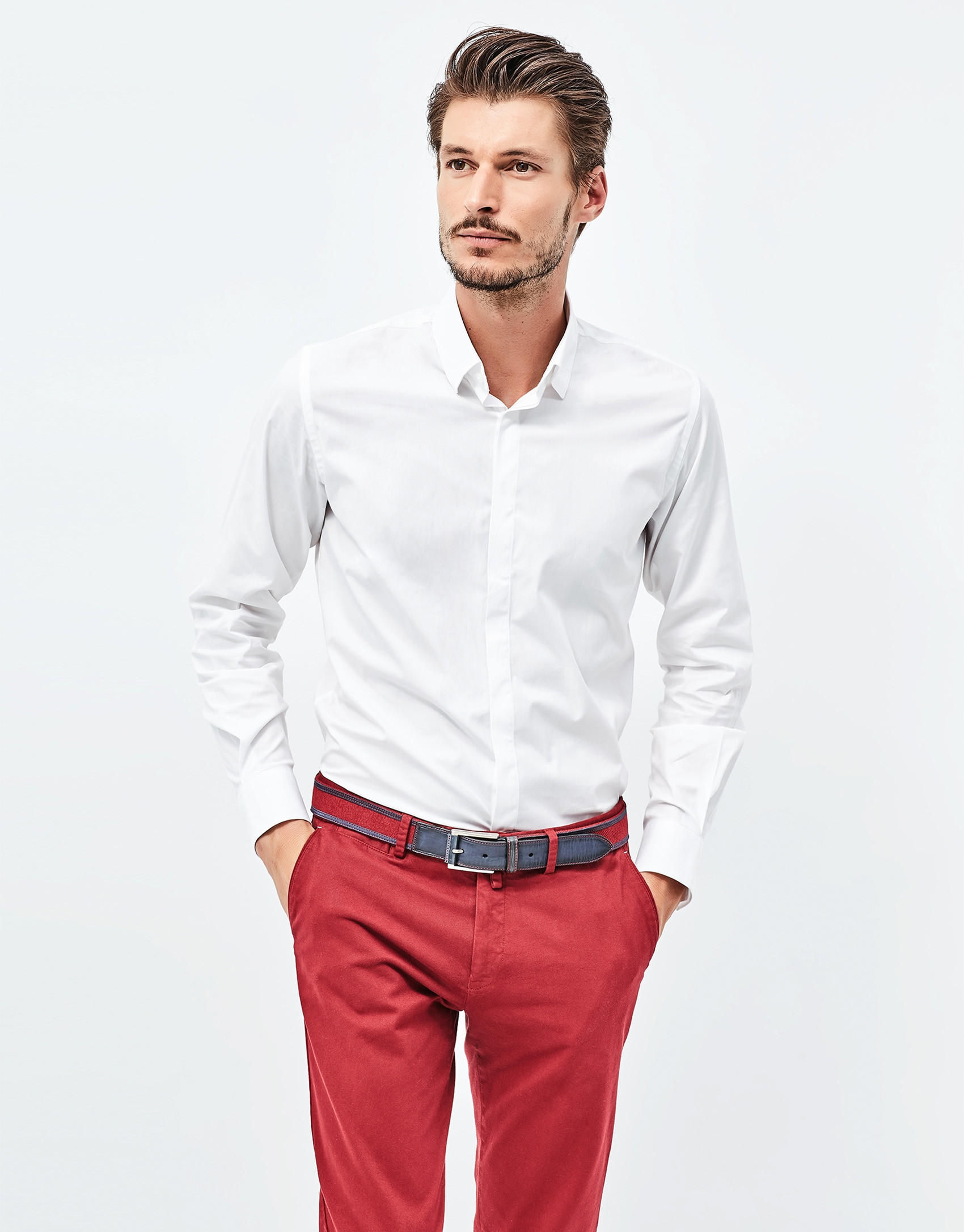 Red chinos