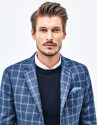 Chaqueta lana azul