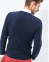 Navy cashmere sweater