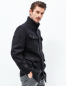Chaquetón paño azul