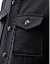 Chaquetón paño azul