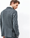 Gray knit jacket