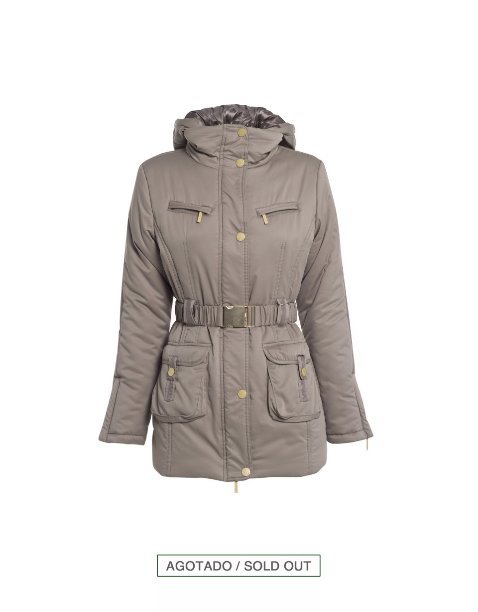 Trench doble cuello beige