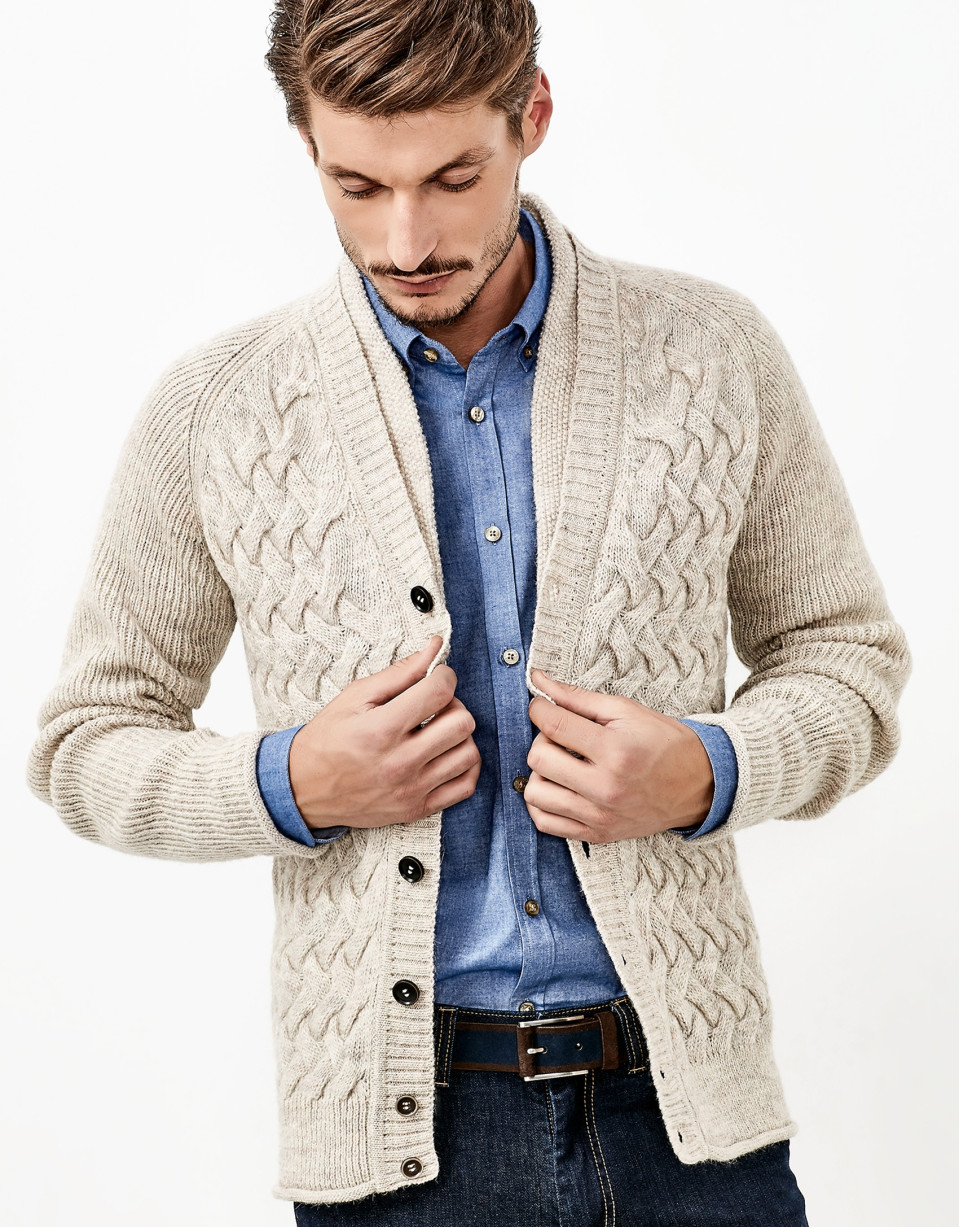 Chaqueta alpaca marrón