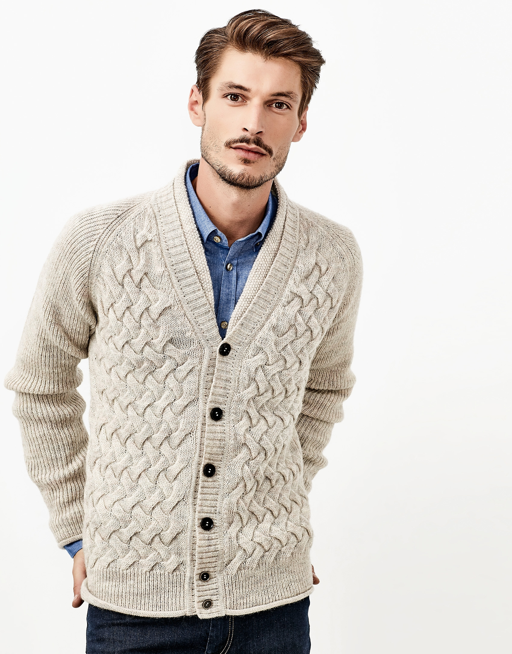 Chaqueta alpaca marrón