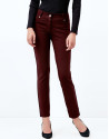 Aubergine pants with 5 pockets