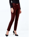 Aubergine pants with 5 pockets