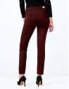Aubergine pants with 5 pockets