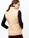 Chaleco reversible acolchado beige